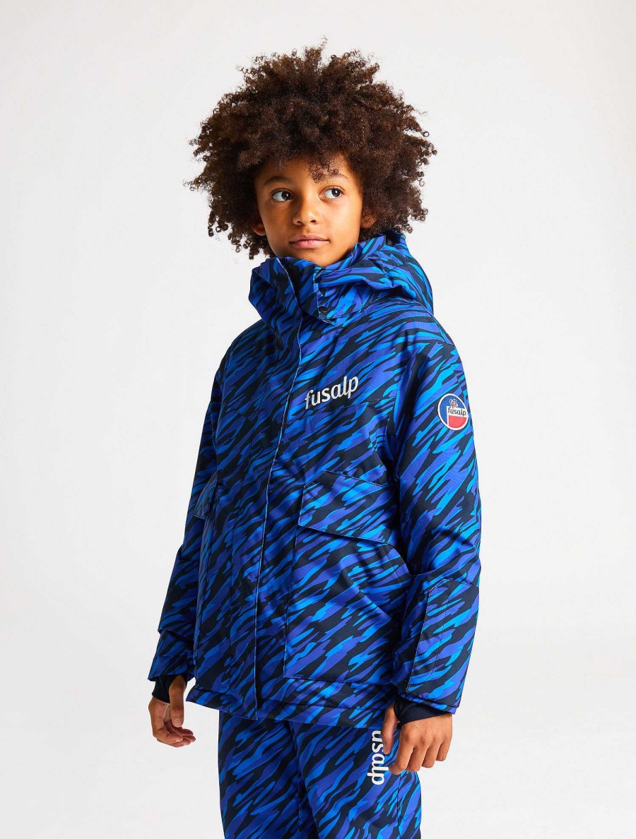 Kids Fusalp | Neptune Print Ski Jacket